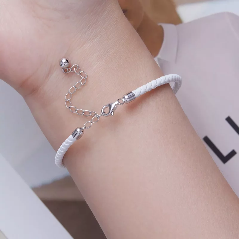 (afbeelding voor) Pandora Style Eenvoudig Armband - SCB243-WH - Bekijken 6