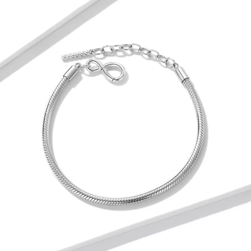(afbeelding voor) Pandora Style Eenvoudig en oneindig Armband - BSB085 - Bekijken 4