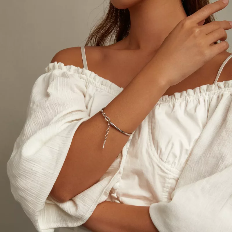 (afbeelding voor) Pandora Style Eenvoudig en oneindig Armband - BSB085 - Bekijken 6