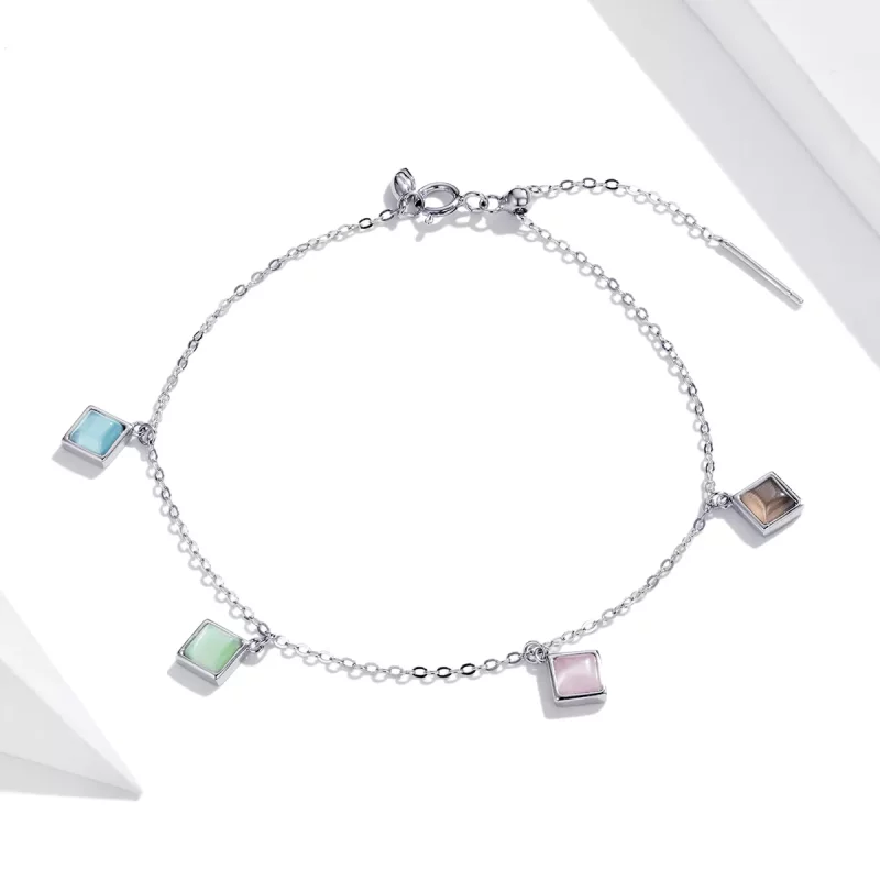 (afbeelding voor) Pandora Style Eenvoudige geometrie Armband - SCB224 - Bekijken 2