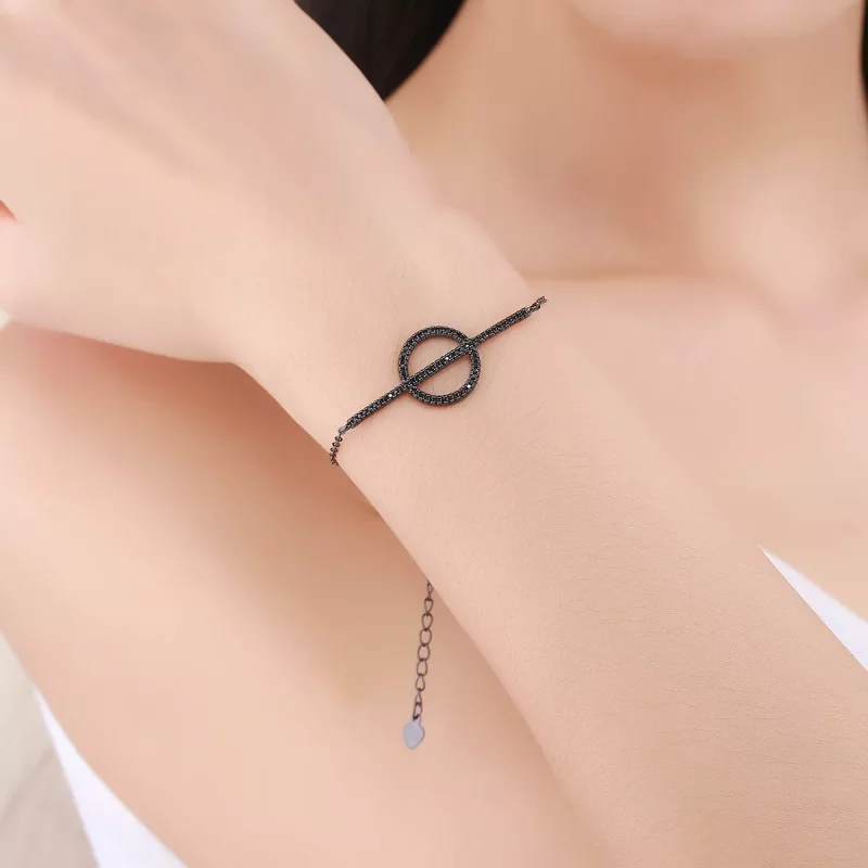 (afbeelding voor) Pandora Style Eenvoudige geometrie Armband - VSB011 - Bekijken 6