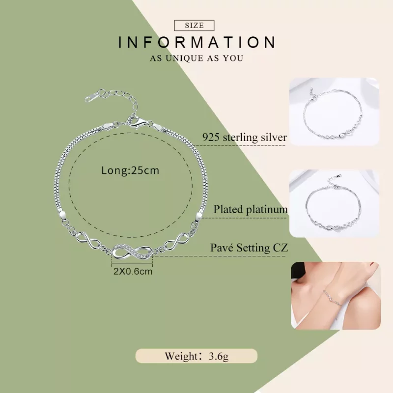 (afbeelding voor) Pandora Style Eindeloze elegantie Armband - SCB037 - Bekijken 3