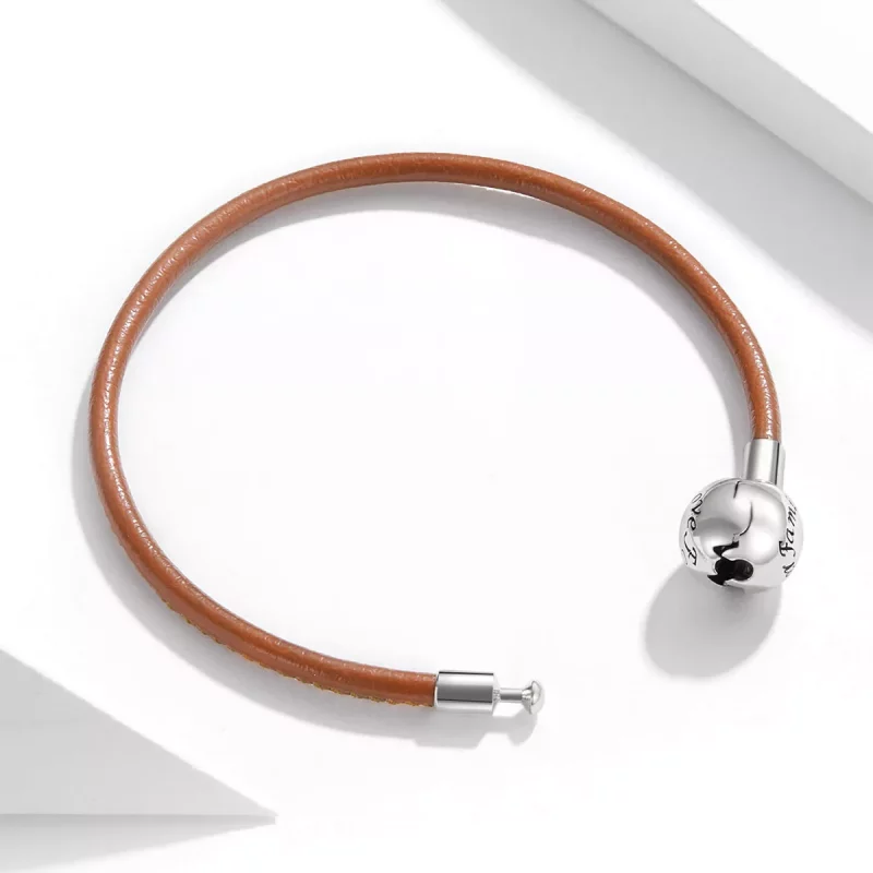 (afbeelding voor) Pandora Style Familie voor altijd Leren armband - SCB215 - Bekijken 3