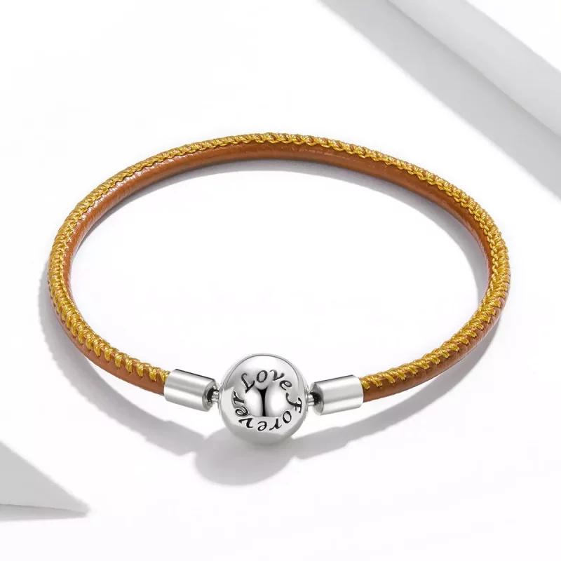 (afbeelding voor) Pandora Style Familie voor altijd Leren armband - SCB215 - Bekijken 4