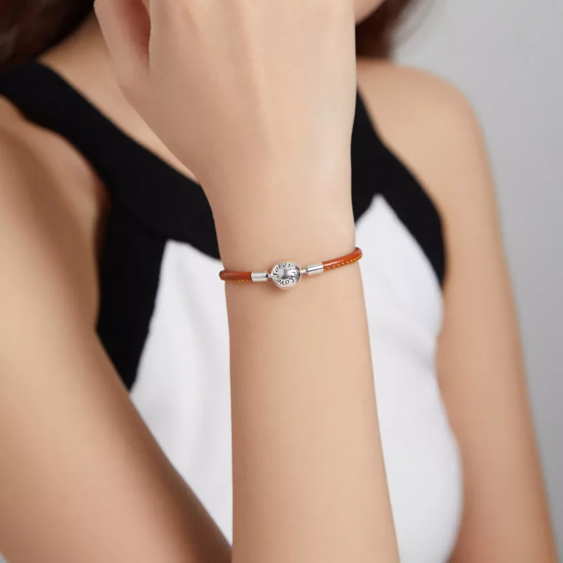 (afbeelding voor) Pandora Style Familie voor altijd Leren armband - SCB215 - Bekijken 6