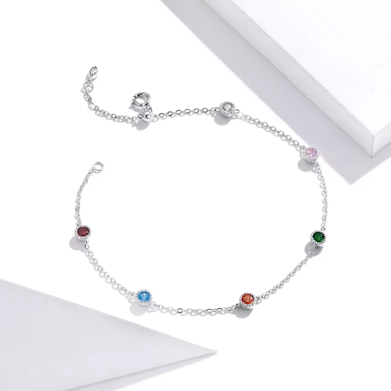 (afbeelding voor) Pandora Style Gekleurde zomer Sliding Armband - SCB184 - Bekijken 3