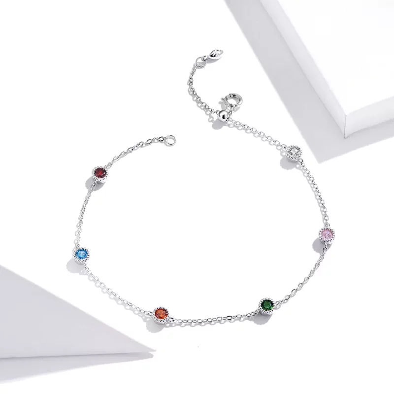 (afbeelding voor) Pandora Style Gekleurde zomer Sliding Armband - SCB184 - Bekijken 4