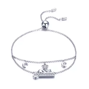 (afbeelding voor) Pandora Style Gelukkige Kitty Armband - SCB129