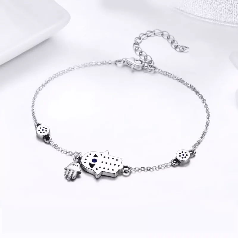 (afbeelding voor) Pandora Style Hand van Fatima Armband - SCB079 - Bekijken 4