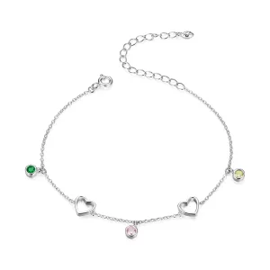 (afbeelding voor) Pandora Style Hart Ballen Armband - SCB180