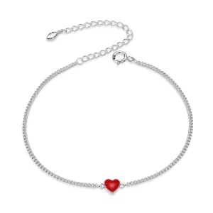 Pandora Style Hart Sliding Armband - SCB182 (afbeelding voor) Pandora Style Hart Sliding Armband - SCB182