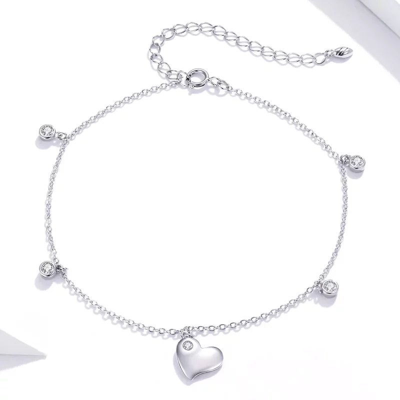 (afbeelding voor) Pandora Style Hart Sliding Armband - SCT021 - Bekijken 4