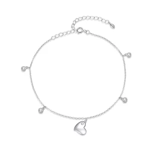 Pandora Style Hart Sliding Armband - SCT021 (afbeelding voor) Pandora Style Hart Sliding Armband - SCT021