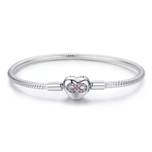 Pandora Style Hart van de eeuwigheid Armband - SCB142 (afbeelding voor) Pandora Style Hart van de eeuwigheid Armband - SCB142