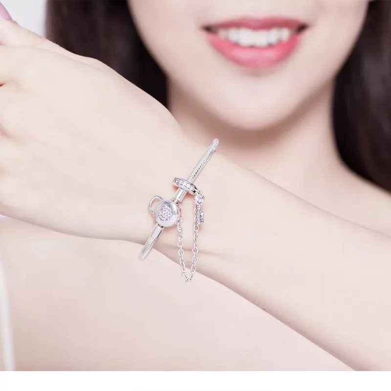 (afbeelding voor) Pandora Style Hartentoets Armband - SCB143 - Bekijken 2