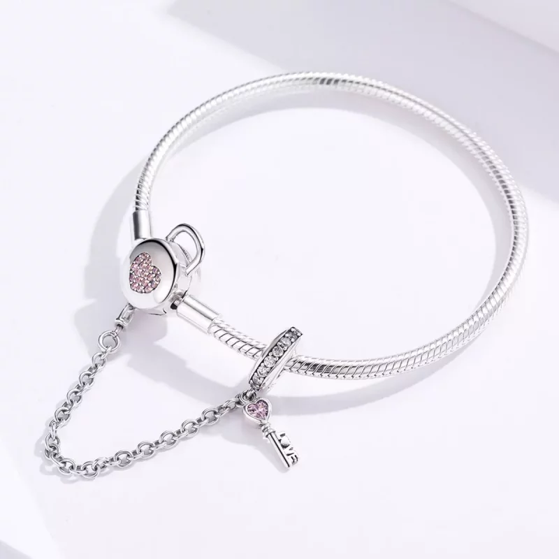 (afbeelding voor) Pandora Style Hartentoets Armband - SCB143 - Bekijken 3