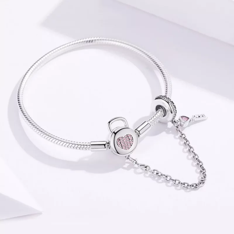 (afbeelding voor) Pandora Style Hartentoets Armband - SCB143 - Bekijken 4