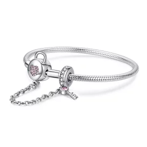 (afbeelding voor) Pandora Style Hartentoets Armband - SCB143
