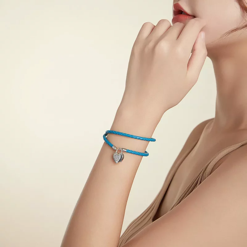 (afbeelding voor) Pandora Style Hartslot Armband - SCB200 - Bekijken 6