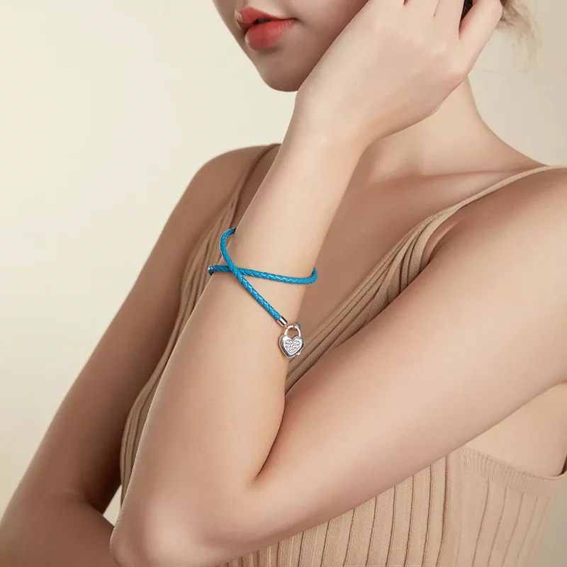 (afbeelding voor) Pandora Style Hartslot Armband - SCB200 - Bekijken 8