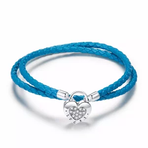 (afbeelding voor) Pandora Style Hartslot Armband - SCB200
