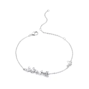 (afbeelding voor) Pandora Style Kat & Vlinders Sliding Armband - SCB195