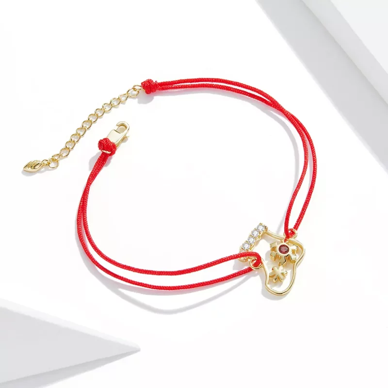 (afbeelding voor) Pandora Style Kerst sokken Armband - SCB225 - Bekijken 3