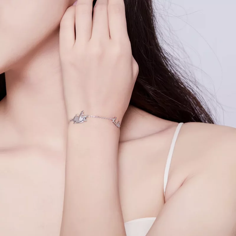(afbeelding voor) Pandora Style Klein Vliegend Varken Armband - BSB022 - Bekijken 5