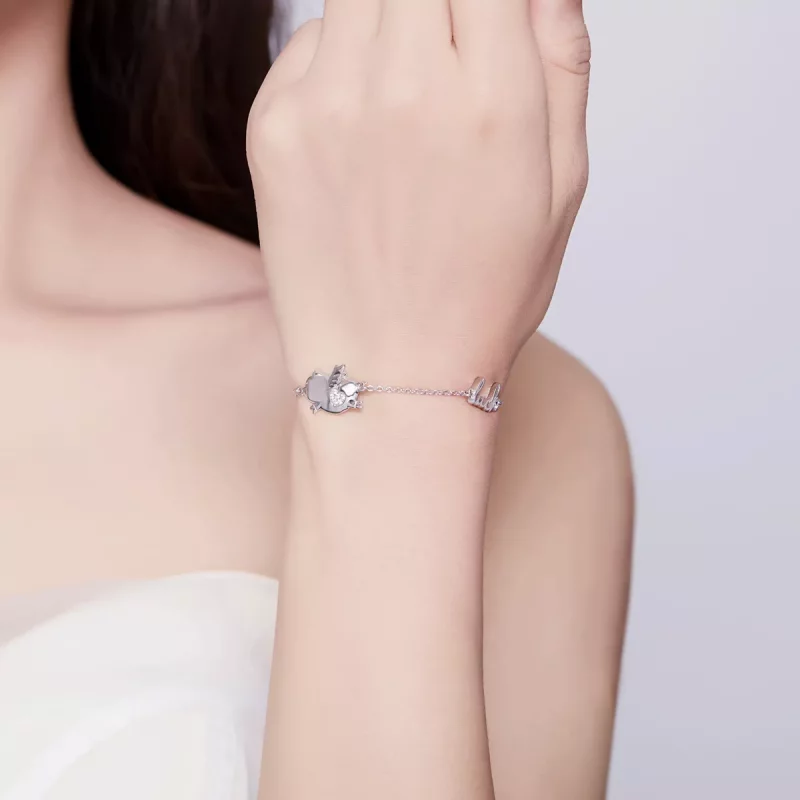 (afbeelding voor) Pandora Style Klein Vliegend Varken Armband - BSB022 - Bekijken 6