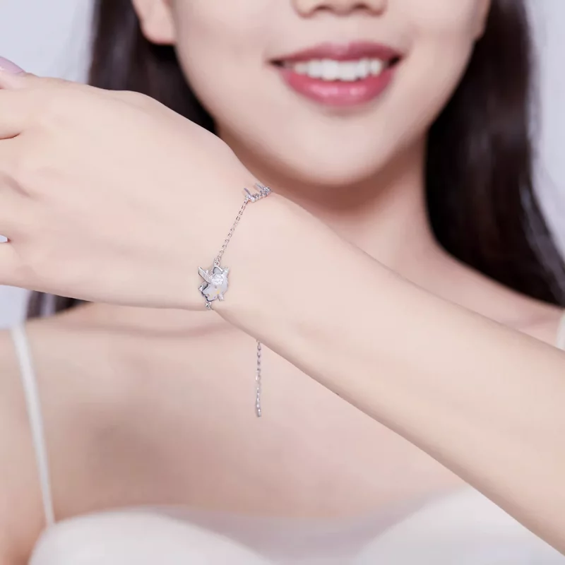 (afbeelding voor) Pandora Style Klein Vliegend Varken Armband - BSB022 - Bekijken 7