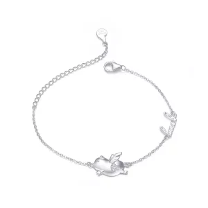 (afbeelding voor) Pandora Style Klein Vliegend Varken Armband - BSB022