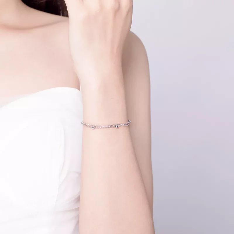 (afbeelding voor) Pandora Style Kleine kralen Armband - SCB131 - Bekijken 4