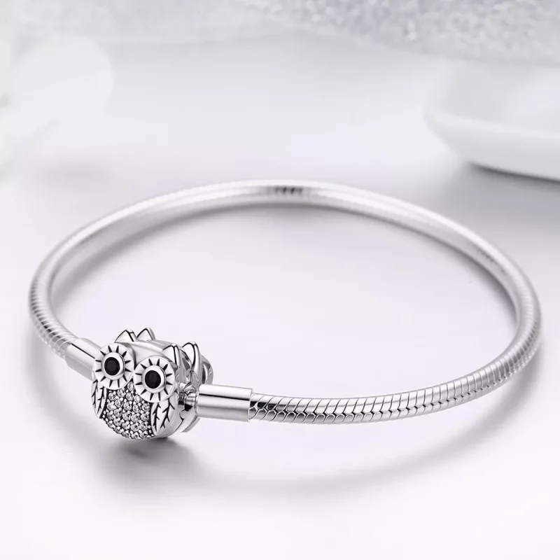 (afbeelding voor) Pandora Style Leuke uil Armband - SCB067 - Bekijken 4