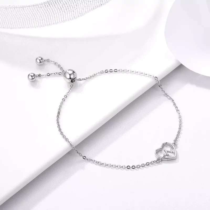 (afbeelding voor) Pandora Style liefde cardiogram Armband - SCB019 - Bekijken 3