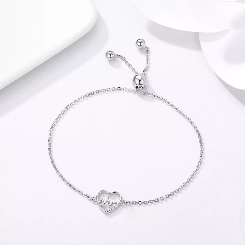 (afbeelding voor) Pandora Style liefde cardiogram Armband - SCB019 - Bekijken 4