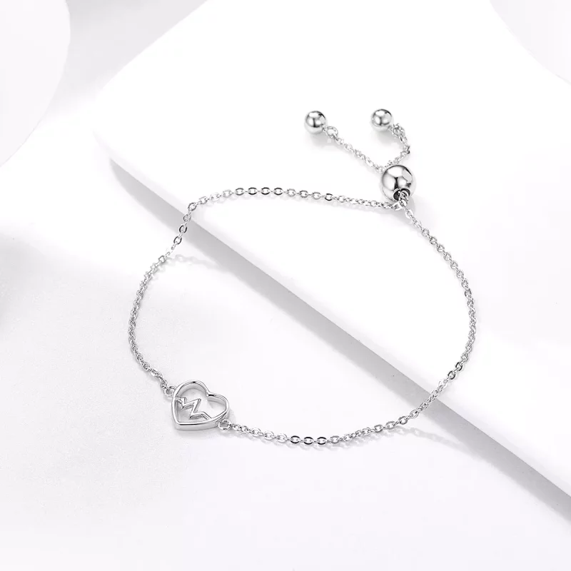 (afbeelding voor) Pandora Style liefde cardiogram Armband - SCB019 - Bekijken 5
