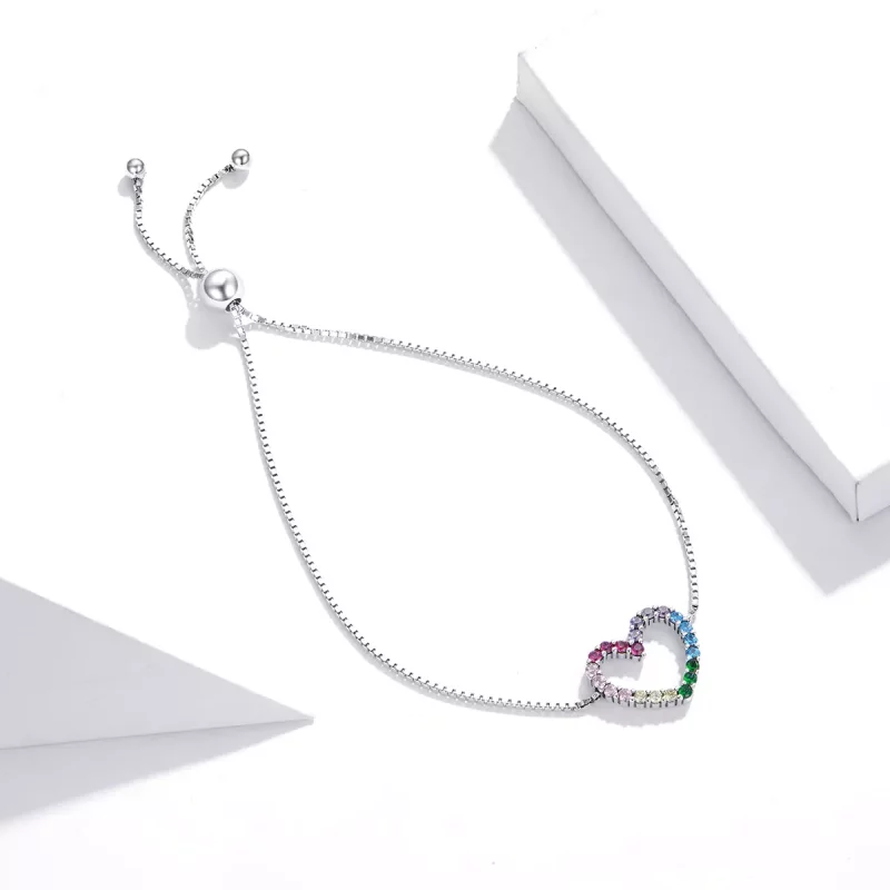 (afbeelding voor) Pandora Style liefde honingraat Sliding Armband - SCB216 - Bekijken 2