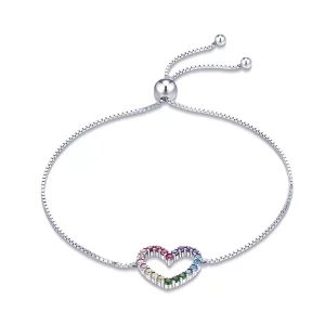 Pandora Style liefde honingraat Sliding Armband - SCB216 (afbeelding voor) Pandora Style liefde honingraat Sliding Armband - SCB216