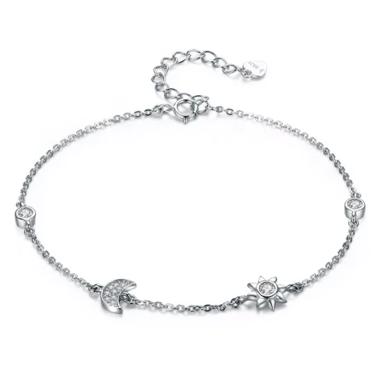 (afbeelding voor) Pandora Style Maan Zon En Sterren Armband - SCB081