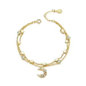 Pandora Style Maanfase printen Armband - BSB065 (afbeelding voor) Pandora Style Maanfase printen Armband - BSB065