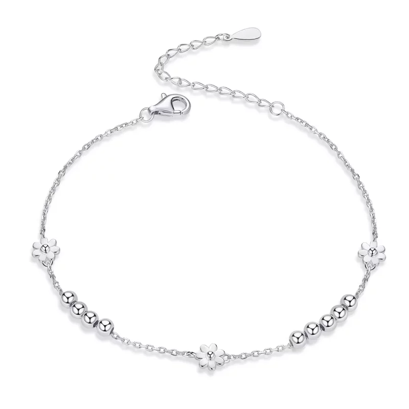 (afbeelding voor) Pandora Style Madeliefje Armband - SCB146