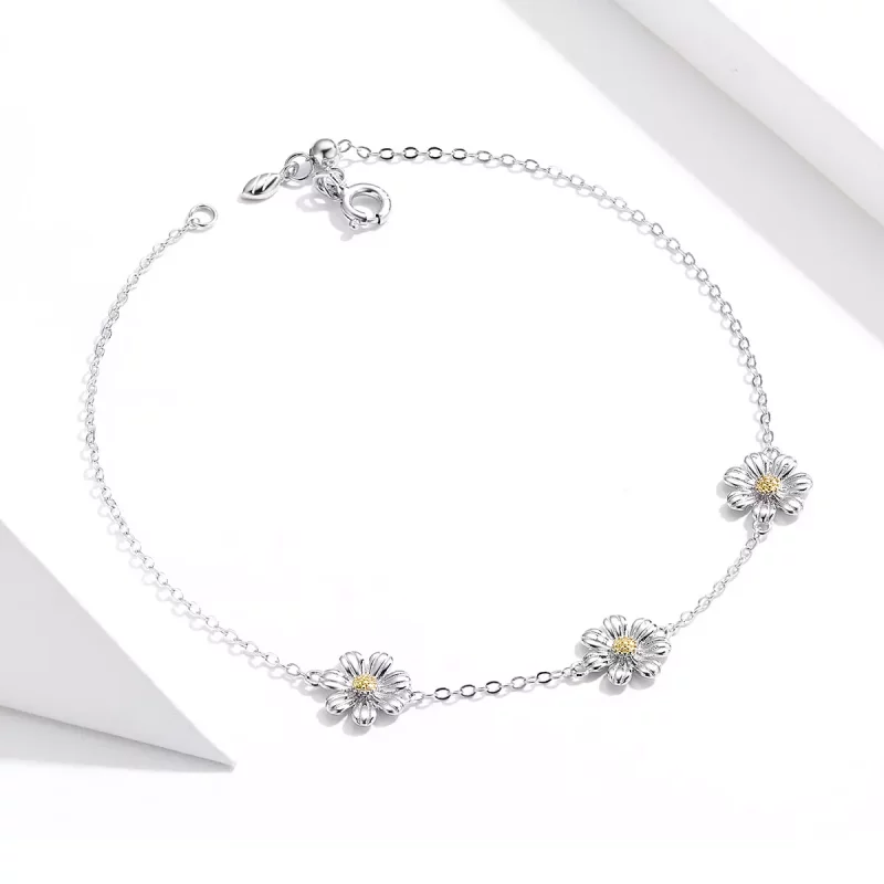 (afbeelding voor) Pandora Style Madeliefje Armband - SCB165 - Bekijken 4