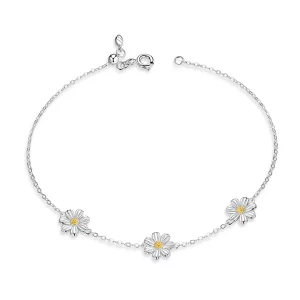 Pandora Style Madeliefje Armband - SCB165 (afbeelding voor) Pandora Style Madeliefje Armband - SCB165