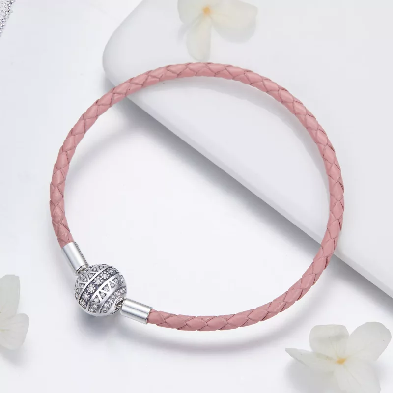 (afbeelding voor) Pandora Style Meisjesachtige emotie Leren armband - SCB114 - Bekijken 3