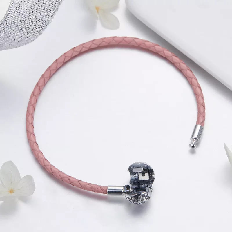 (afbeelding voor) Pandora Style Meisjesachtige emotie Leren armband - SCB114 - Bekijken 4