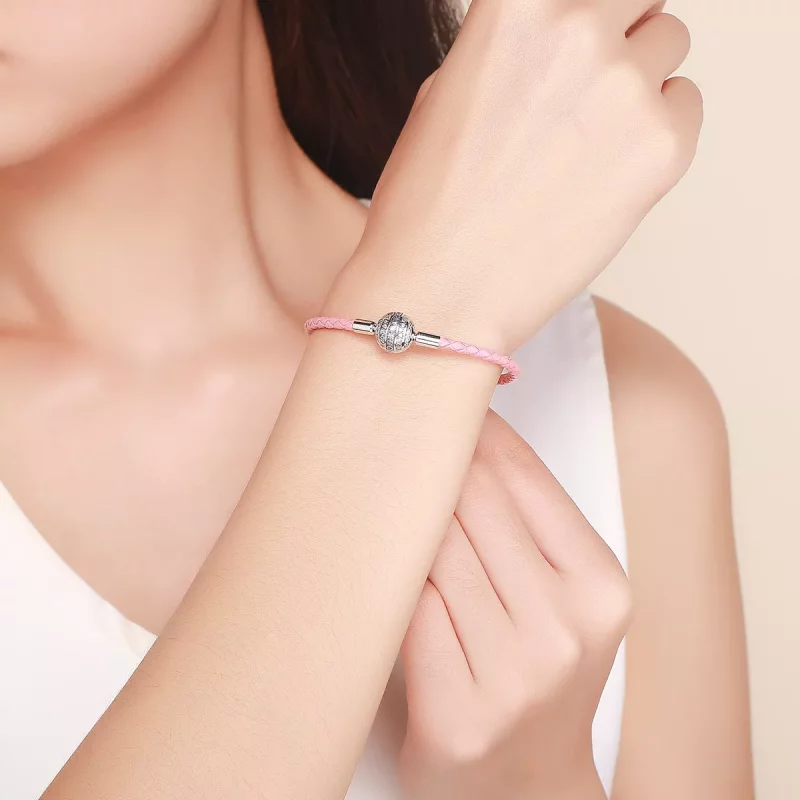(afbeelding voor) Pandora Style Meisjesachtige emotie Leren armband - SCB114 - Bekijken 5