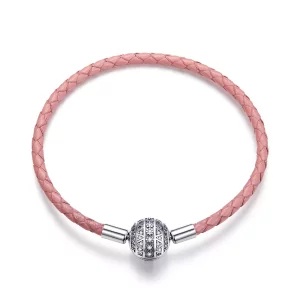 (afbeelding voor) Pandora Style Meisjesachtige emotie Leren armband - SCB114