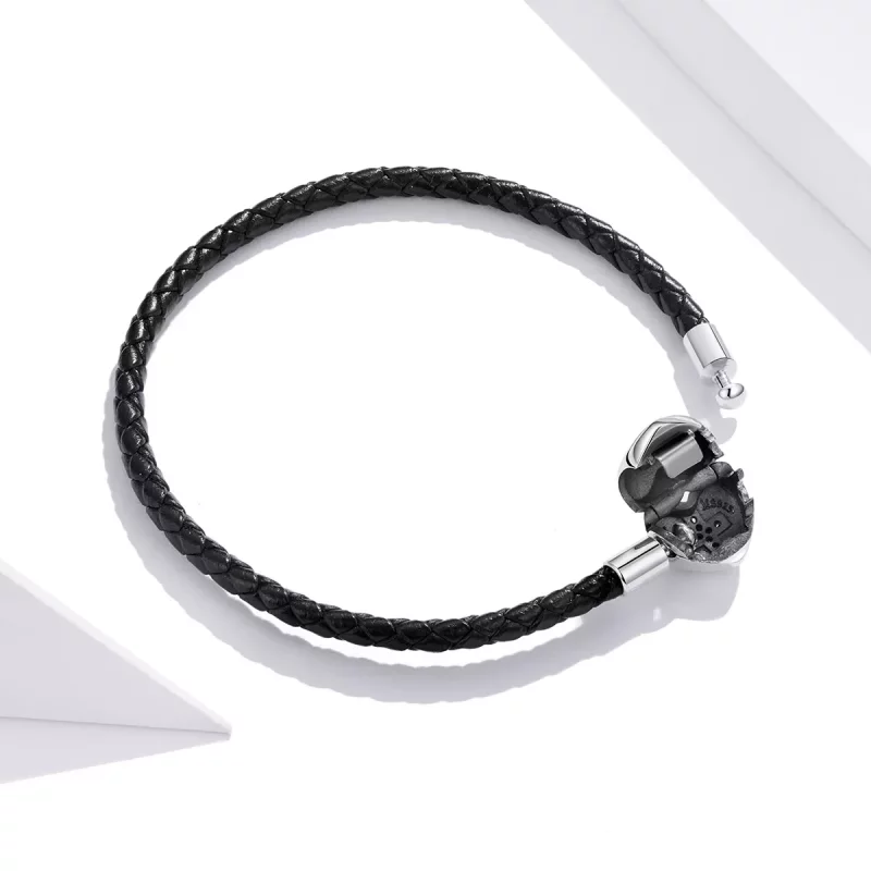 (afbeelding voor) Pandora Style Modern kruisleer Leren armband - SCB205 - Bekijken 4