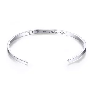 Pandora Style Niets is onmogelijk Open Bangle - SCB160 (afbeelding voor) Pandora Style Niets is onmogelijk Open Bangle - SCB160
