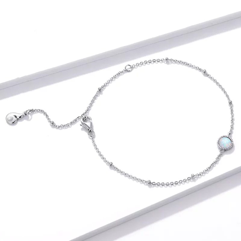 (afbeelding voor) Pandora Style Prachtige Opaal Sliding Armband - BSB054 - Bekijken 3